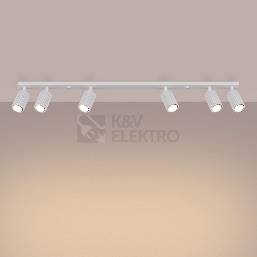 Obrázek produktu Stropní svítidlo SOLLUX KARBON 6L bílá GU10 6x10W bez žárovek SL.1547 6