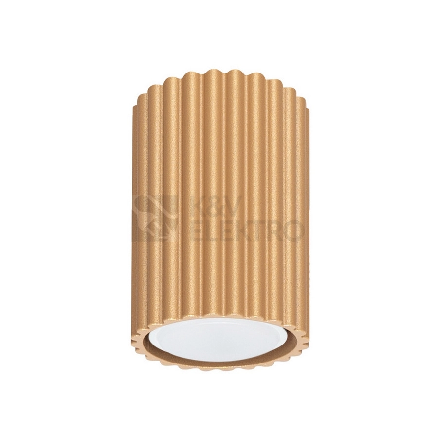 Obrázek produktu Stropní svítidlo SOLLUX KARBON 10 zlaté GU10 1x10W bez žárovky SL.1549 0