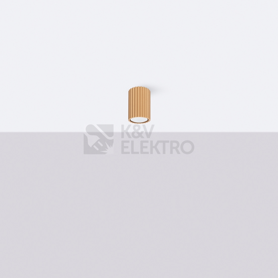 Obrázek produktu Stropní svítidlo SOLLUX KARBON 10 zlaté GU10 1x10W bez žárovky SL.1549 4