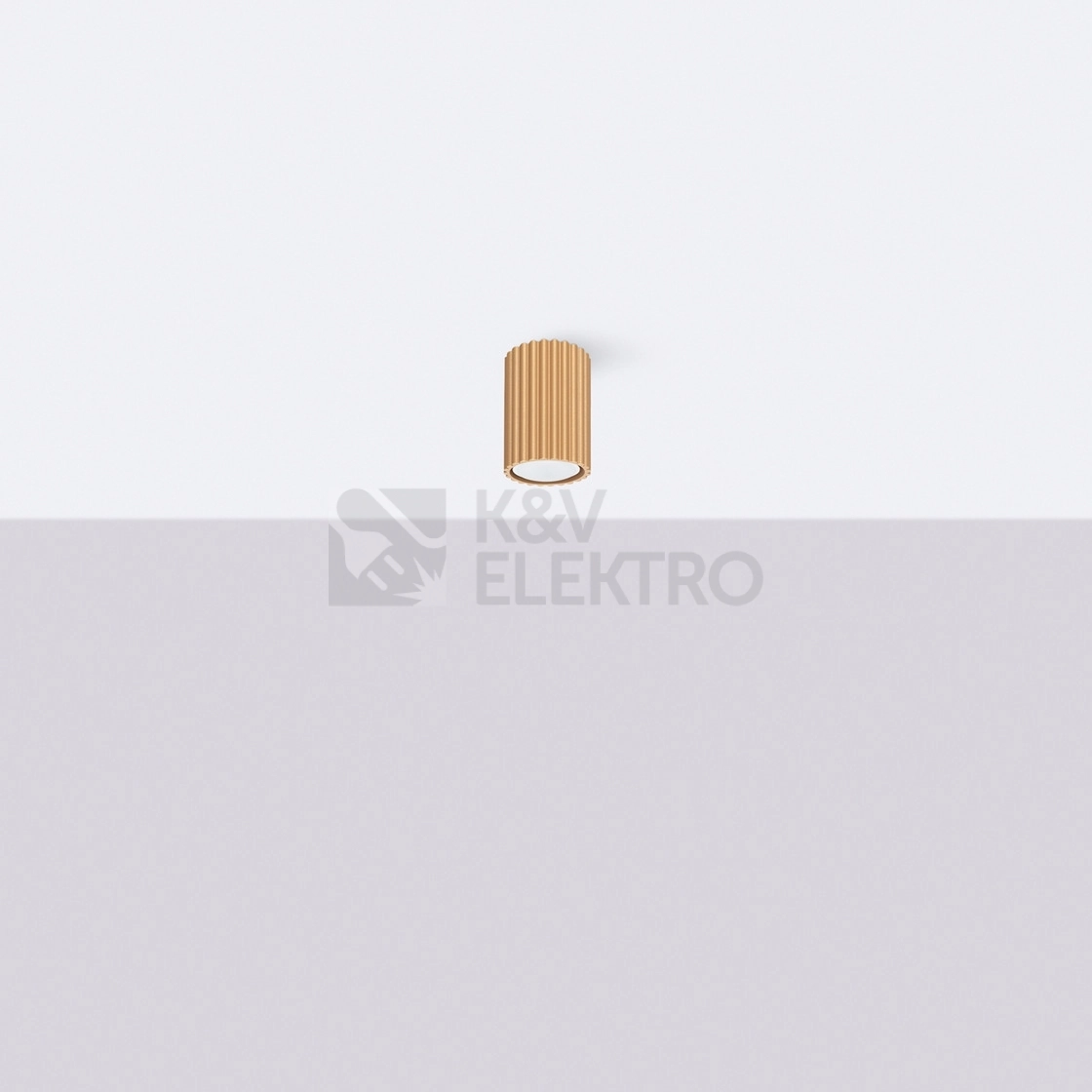 Obrázek produktu Stropní svítidlo SOLLUX KARBON 10 zlaté GU10 1x10W bez žárovky SL.1549 4