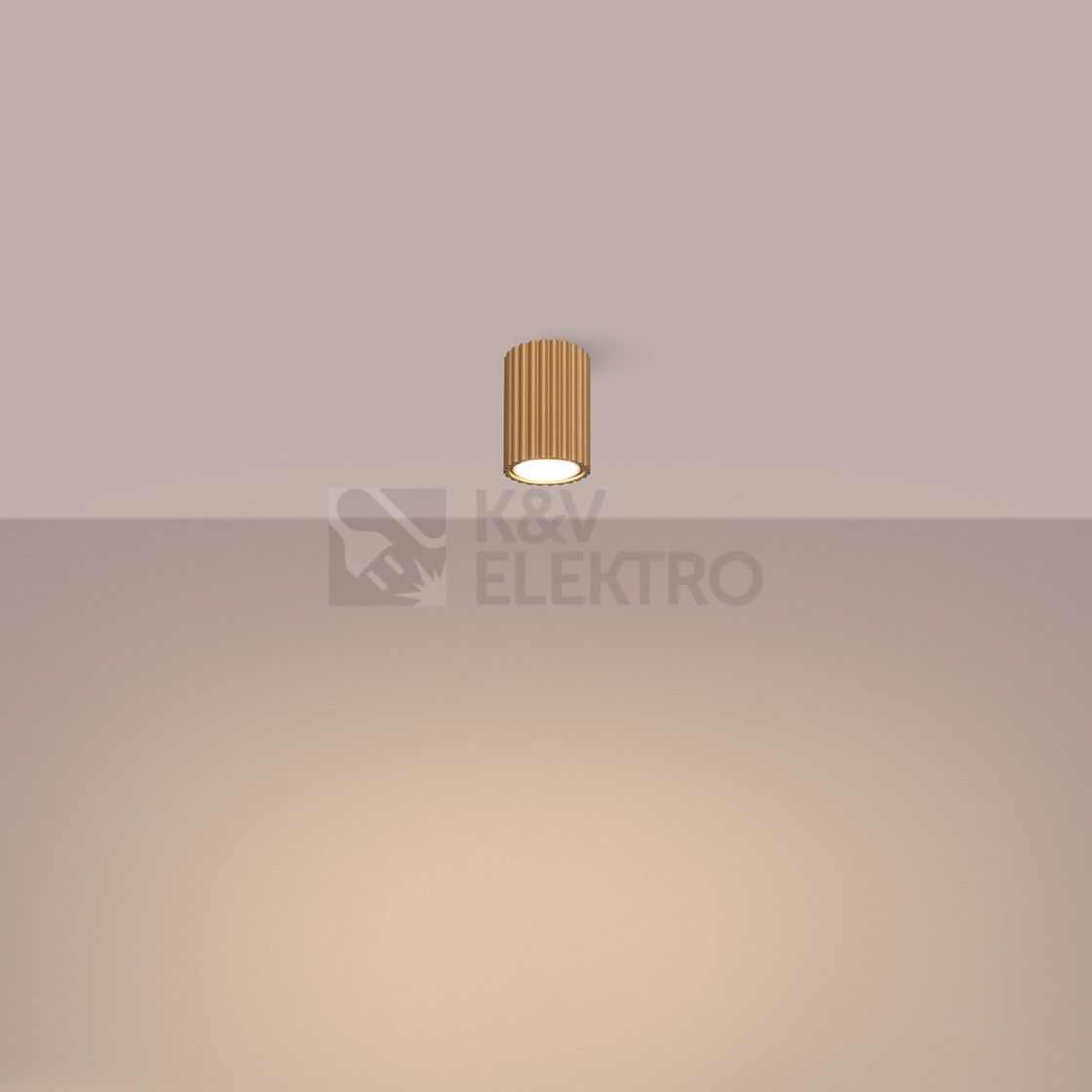 Obrázek produktu Stropní svítidlo SOLLUX KARBON 10 zlaté GU10 1x10W bez žárovky SL.1549 5