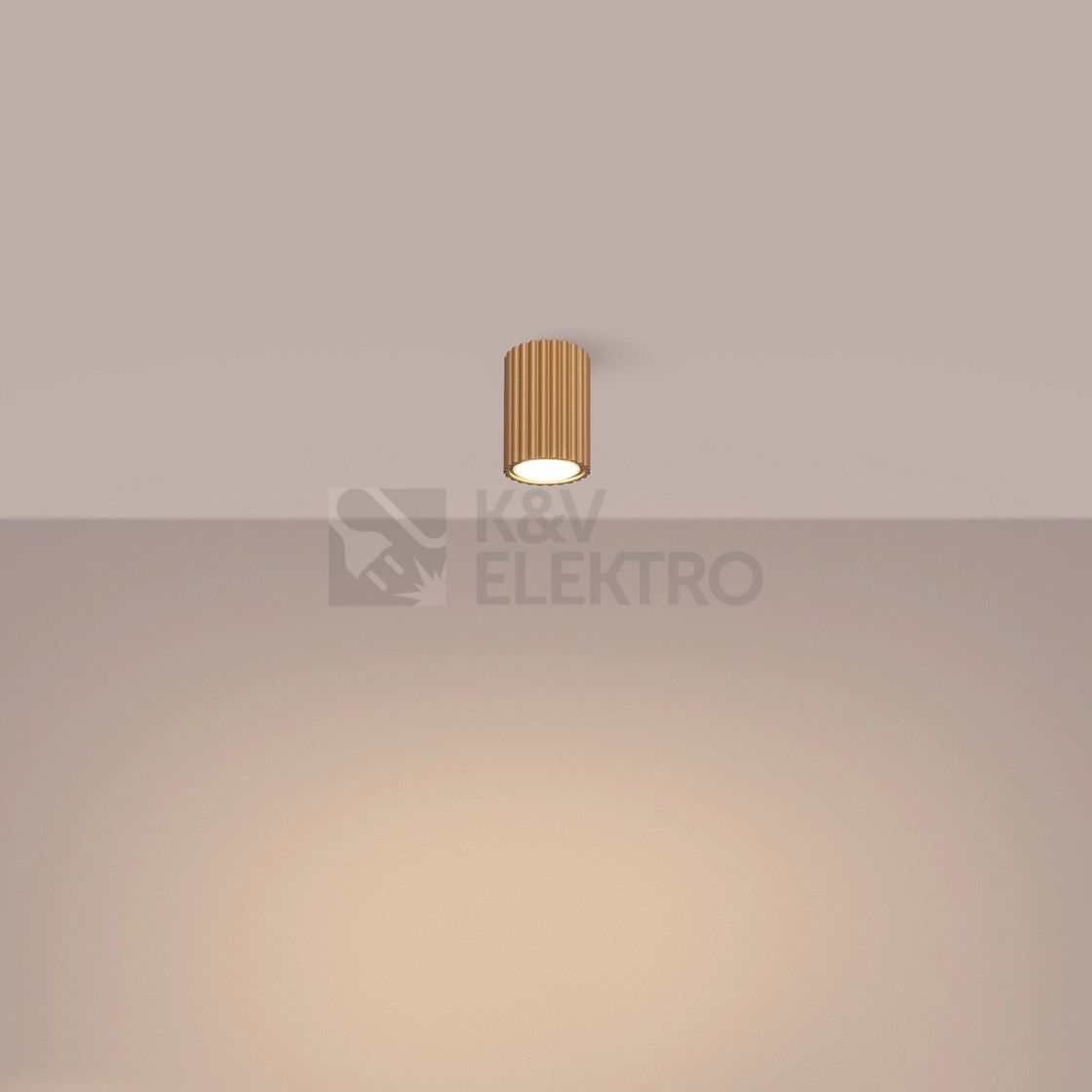 Obrázek produktu Stropní svítidlo SOLLUX KARBON 10 zlaté GU10 1x10W bez žárovky SL.1549 5