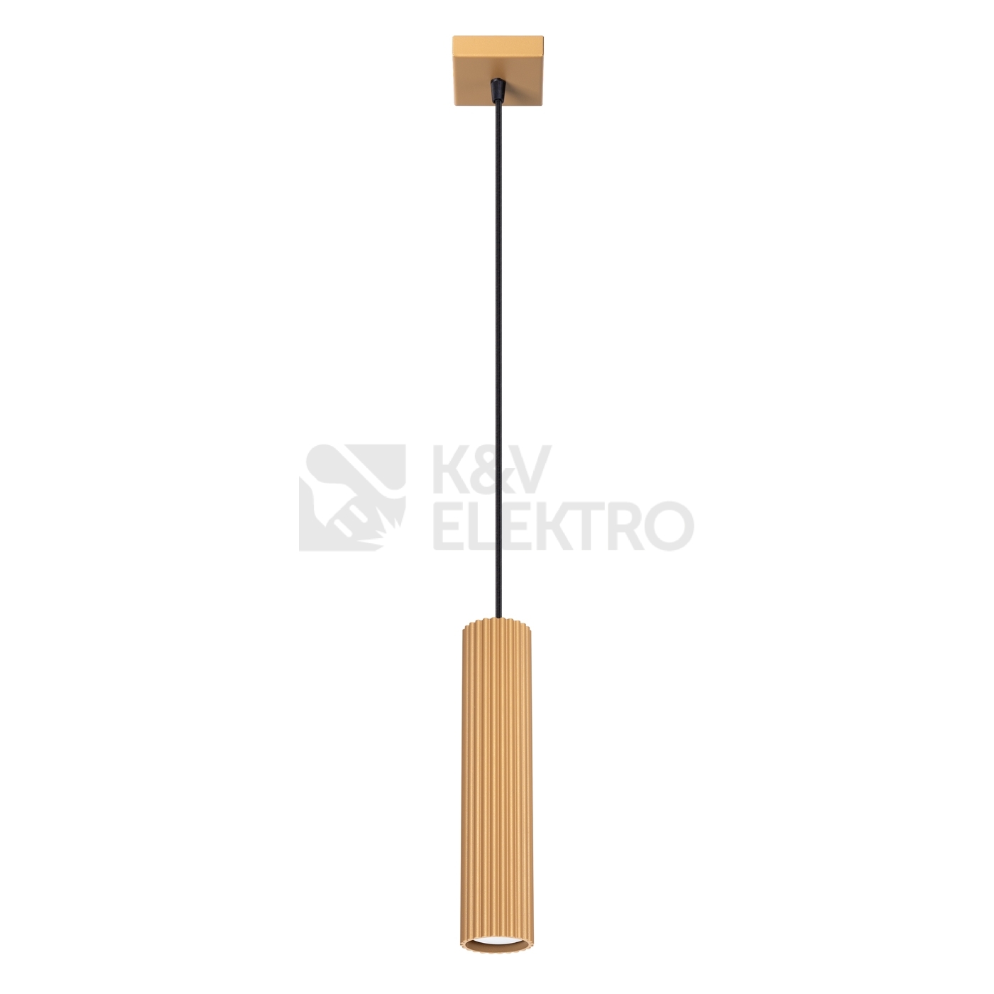 Obrázek produktu Závěsné svítidlo SOLLUX KARBON 1 zlaté GU10 1x10W bez žárovky SL.1554 0