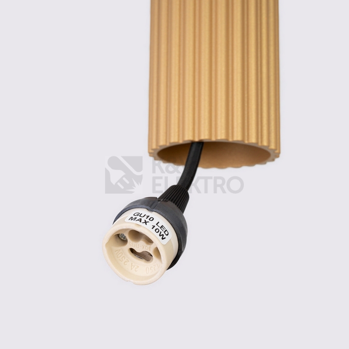Obrázek produktu Závěsné svítidlo SOLLUX KARBON 1 zlaté GU10 1x10W bez žárovky SL.1554 9