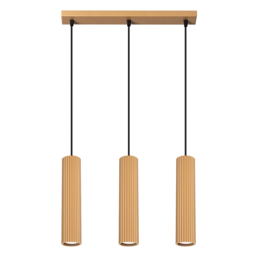 Závěsné svítidlo SOLLUX KARBON 3L zlaté GU10 3x10W bez žárovek SL.1556