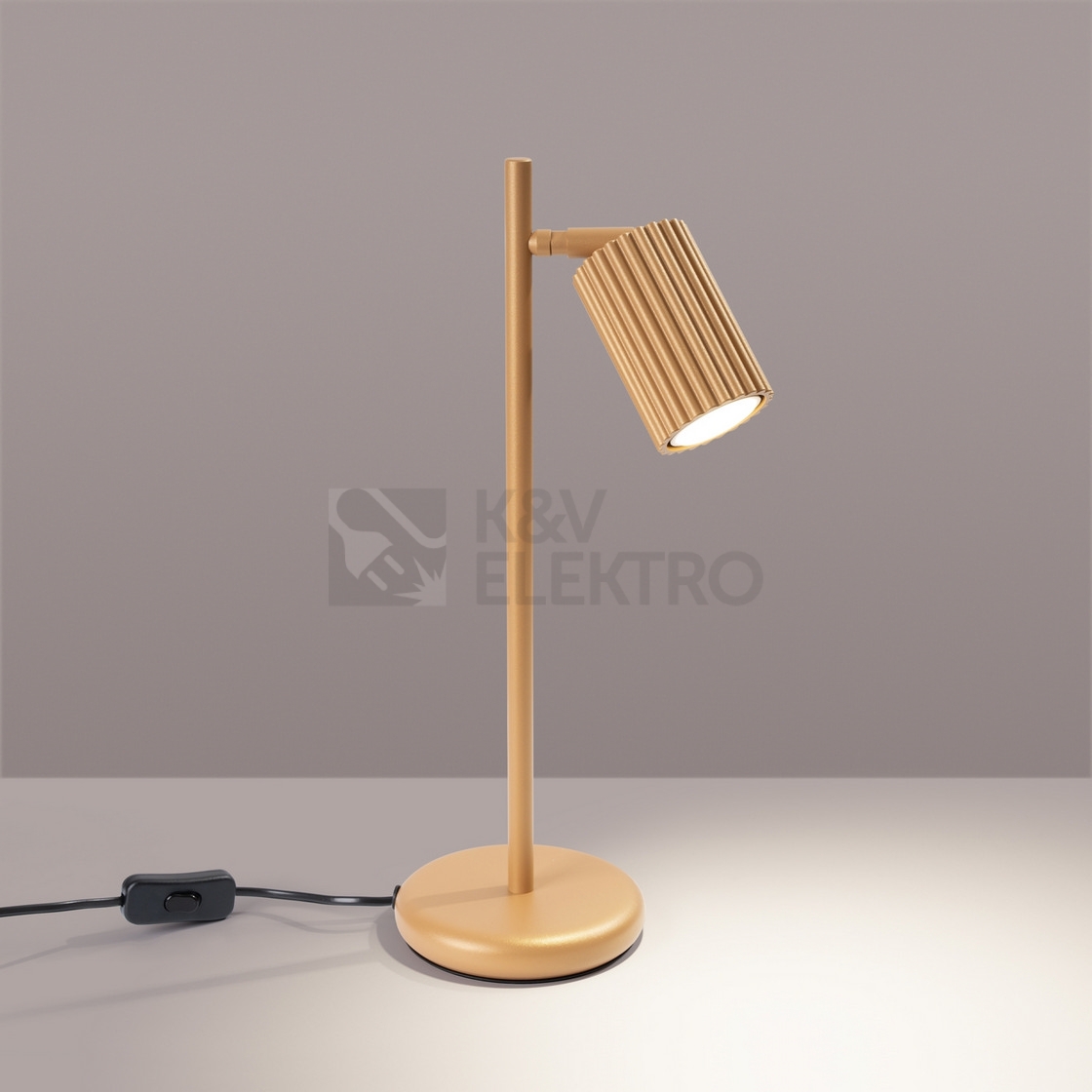 Obrázek produktu Stolní lampa SOLLUX KARBON zlatá GU10 1x10W bez žárovky SL.1567 6