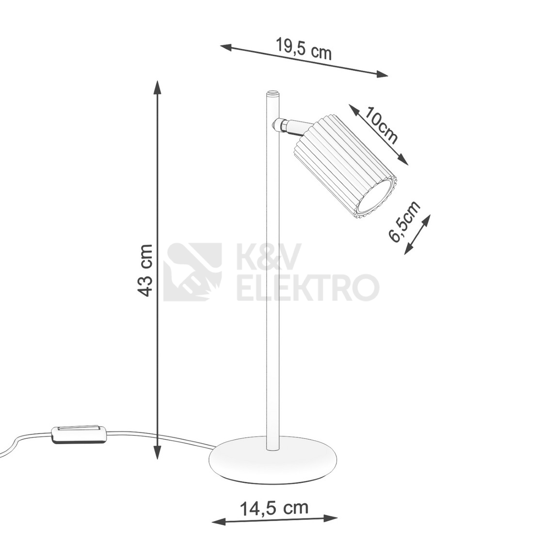 Obrázek produktu Stolní lampa SOLLUX KARBON zlatá GU10 1x10W bez žárovky SL.1567 12