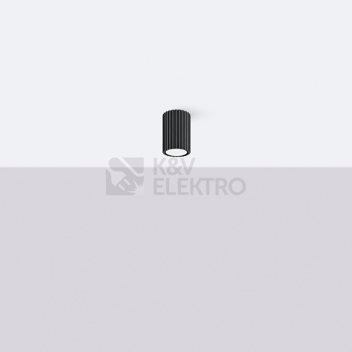 Obrázek produktu Stropní svítidlo SOLLUX KARBON 10 černá GU10 1x10W bez žárovky SL.1568 4