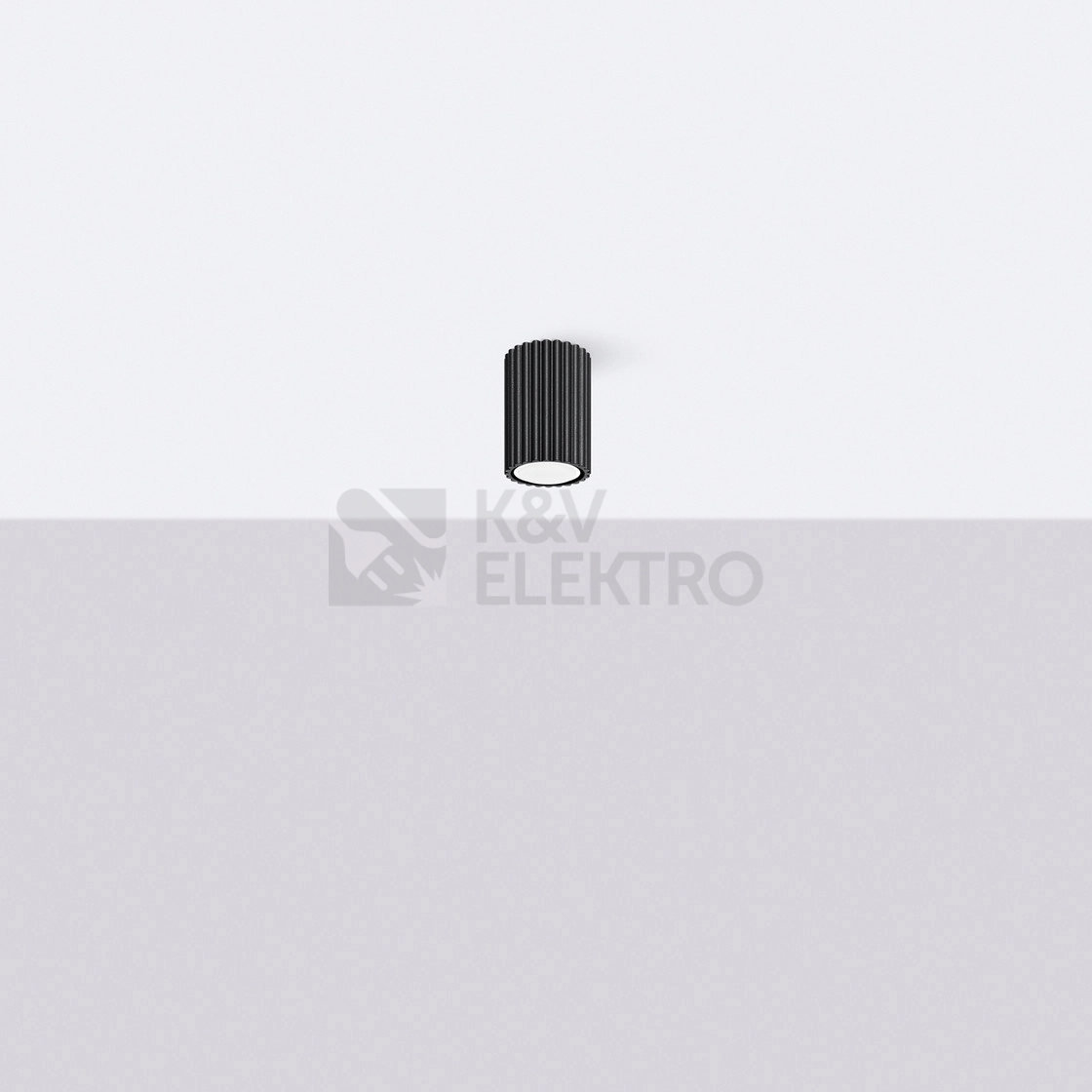 Obrázek produktu Stropní svítidlo SOLLUX KARBON 10 černá GU10 1x10W bez žárovky SL.1568 4