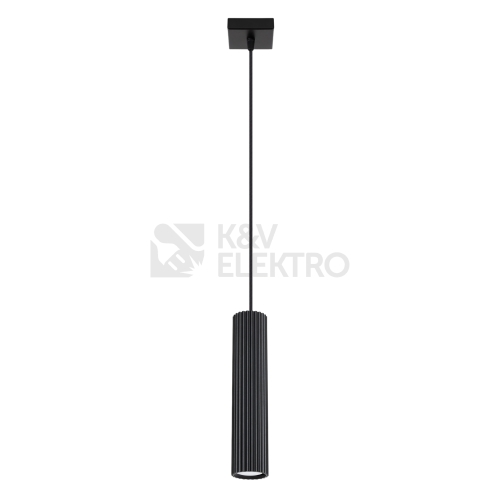 Závěsné svítidlo SOLLUX KARBON 1 černá GU10 1x10W bez žárovky SL.1573