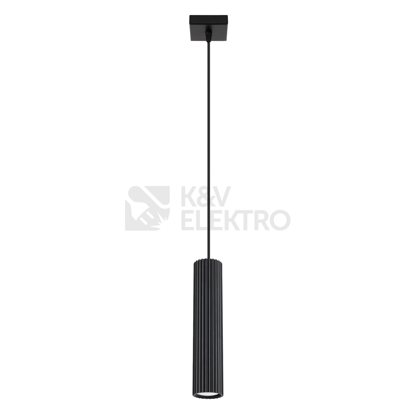 Obrázek produktu Závěsné svítidlo SOLLUX KARBON 1 černá GU10 1x10W bez žárovky SL.1573 0