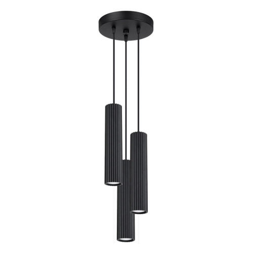 Závěsné svítidlo SOLLUX KARBON 3P černá GU10 3x10W bez žárovek SL.1576