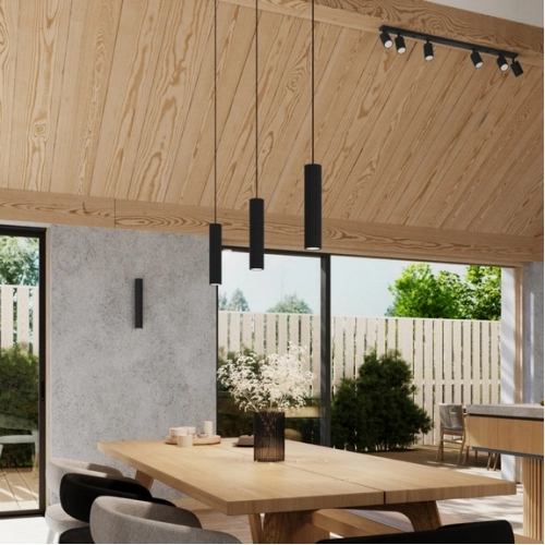 Závěsné svítidlo SOLLUX KARBON 3P černá GU10 3x10W bez žárovek SL.1576 (obrázek 11)