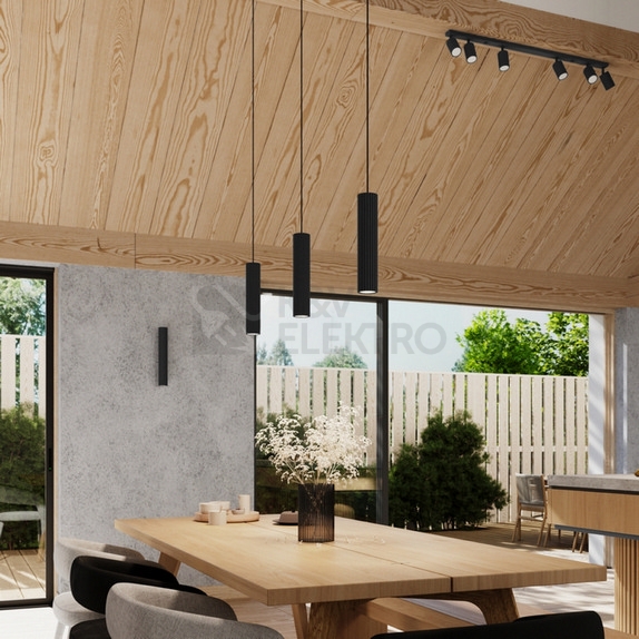 Obrázek produktu Závěsné svítidlo SOLLUX KARBON 3P černá GU10 3x10W bez žárovek SL.1576 3