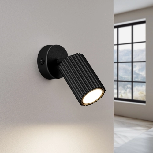Nástěnné svítidlo SOLLUX KARBON černá GU10 1x10W bez žárovky SL.1579 (obrázek 3)