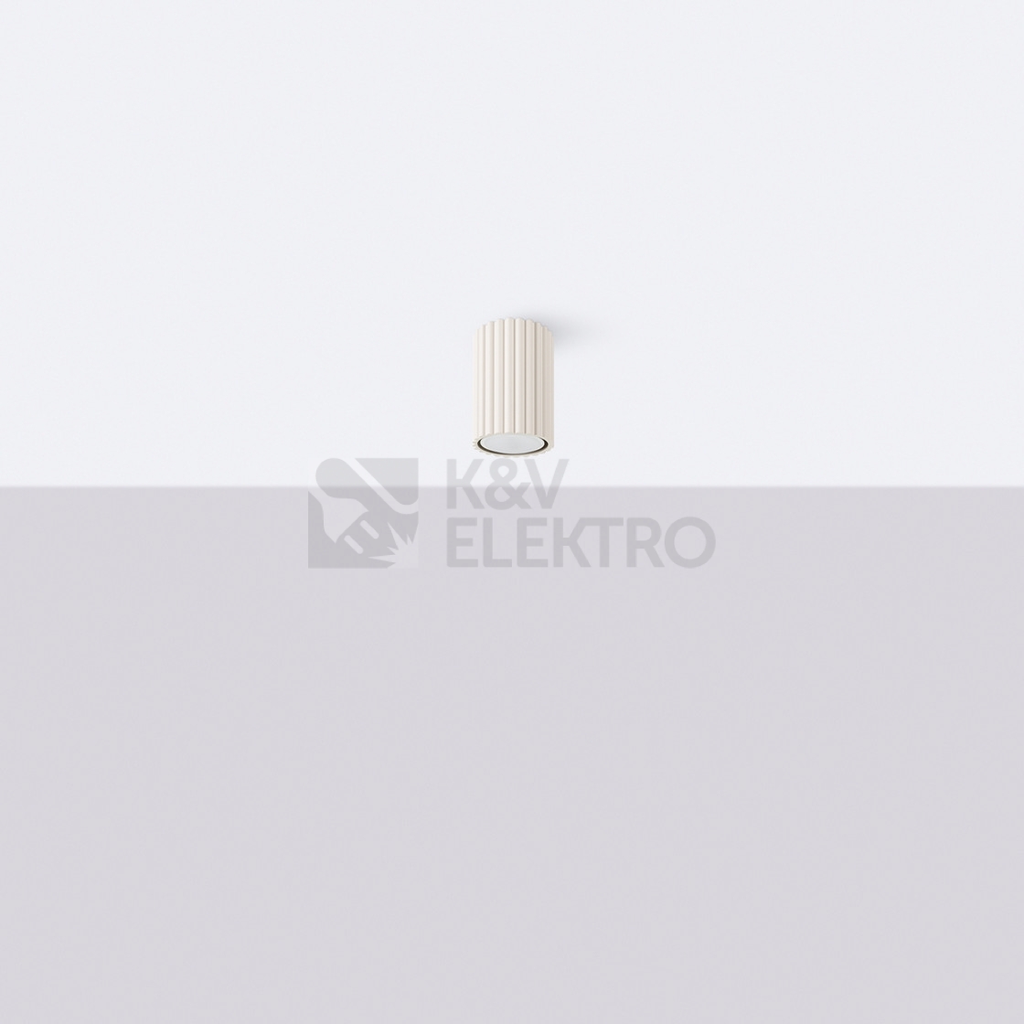Obrázek produktu Stropní svítidlo SOLLUX KARBON 10 krémová GU10 1x10W bez žárovky SL.1587 4