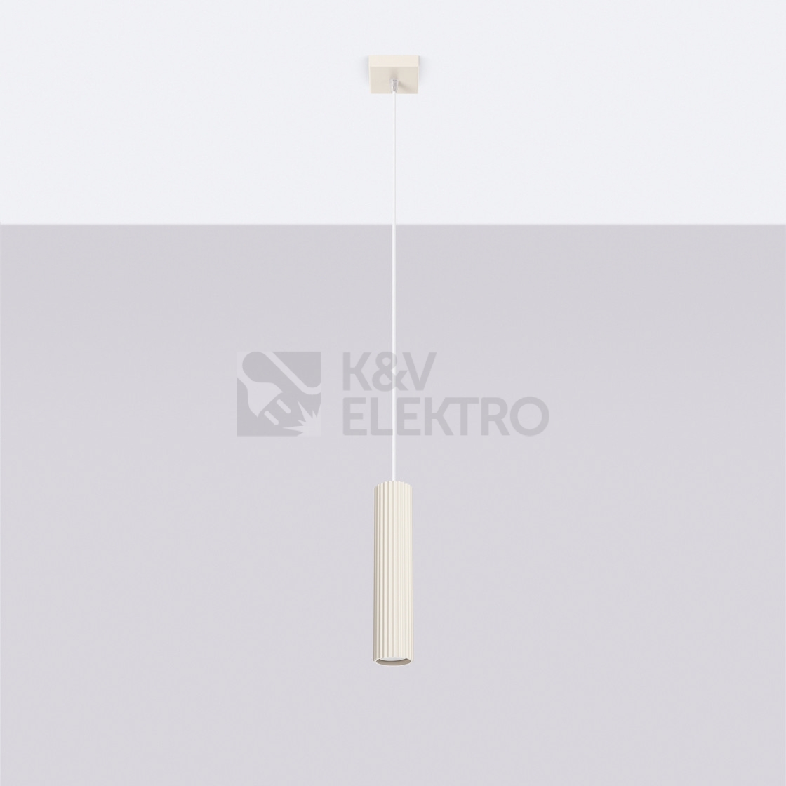 Obrázek produktu Závěsné svítidlo SOLLUX KARBON 1 krémová GU10 1x10W bez žárovky SL.1592 4