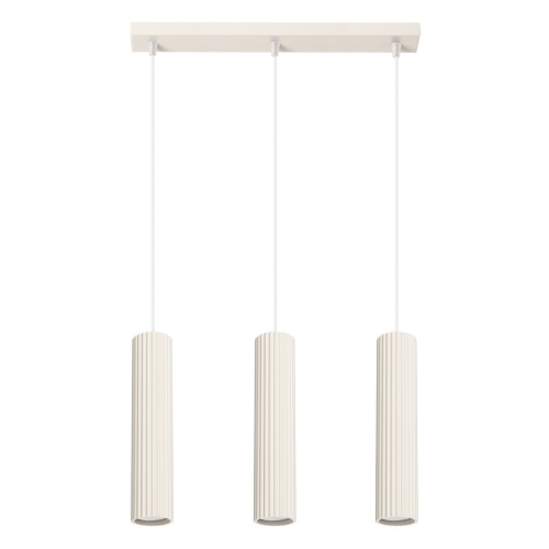 Závěsné svítidlo SOLLUX KARBON 3L krémová GU10 3x10W bez žárovek SL.1594