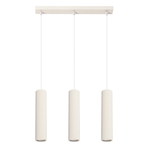 Závěsné svítidlo SOLLUX KARBON 3L krémová GU10 3x10W bez žárovek SL.1594