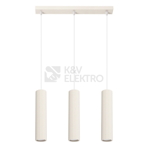 Závěsné svítidlo SOLLUX KARBON 3L krémová GU10 3x10W bez žárovek SL.1594
