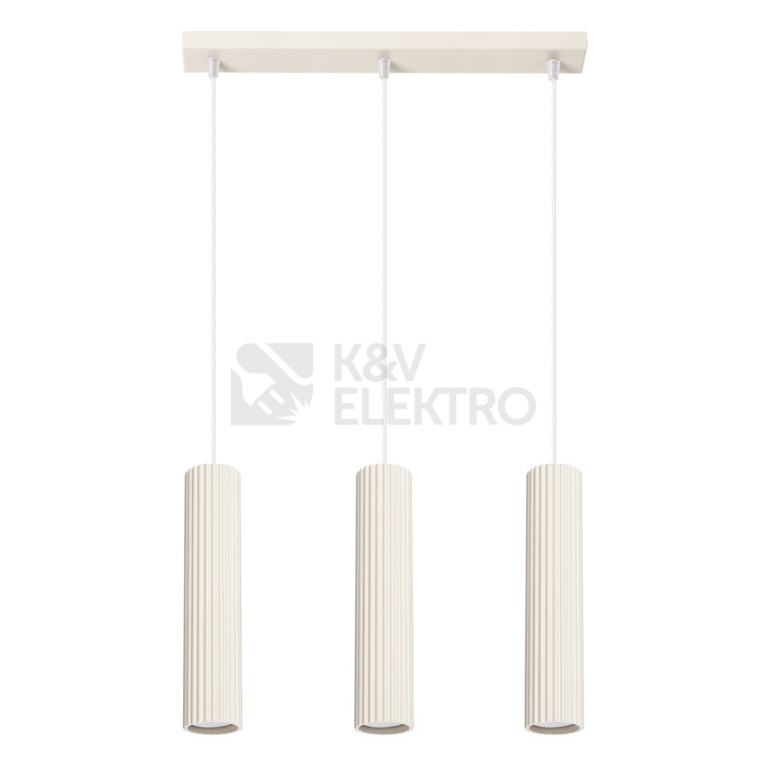 Obrázek produktu Závěsné svítidlo SOLLUX KARBON 3L krémová GU10 3x10W bez žárovek SL.1594 0