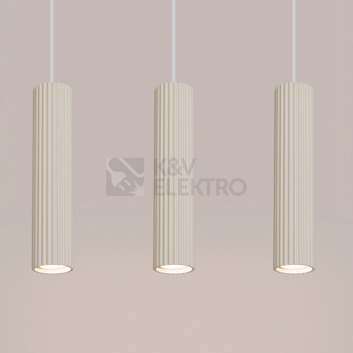 Obrázek produktu Závěsné svítidlo SOLLUX KARBON 3L krémová GU10 3x10W bez žárovek SL.1594 9