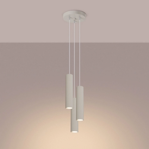 Závěsné svítidlo SOLLUX KARBON 3P krémová GU10 3x10W bez žárovek SL.1595 (obrázek 3)