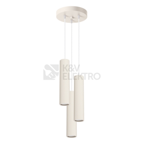 Závěsné svítidlo SOLLUX KARBON 3P krémová GU10 3x10W bez žárovek SL.1595