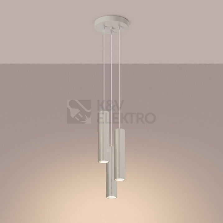 Obrázek produktu Závěsné svítidlo SOLLUX KARBON 3P krémová GU10 3x10W bez žárovek SL.1595 5