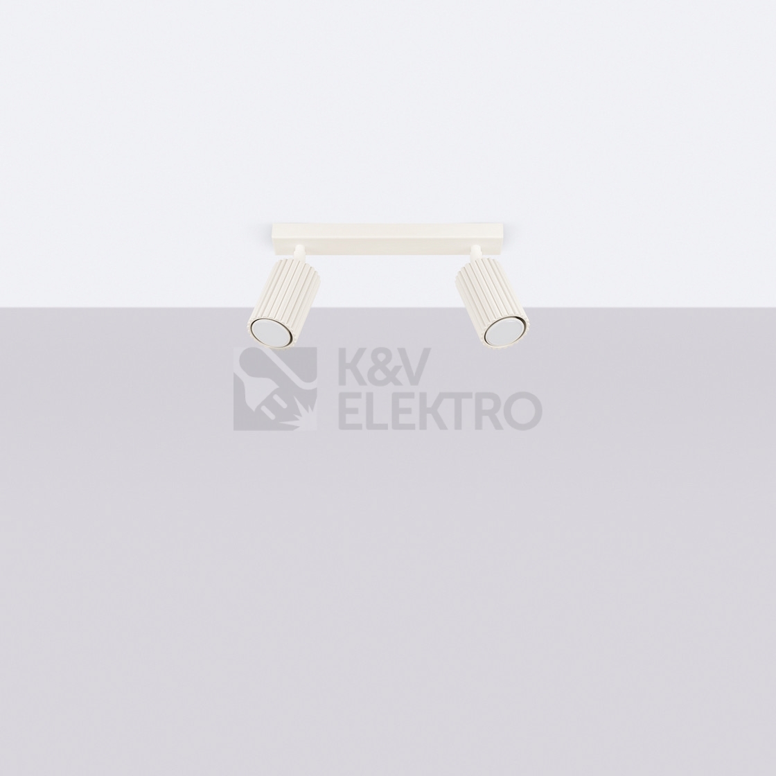 Obrázek produktu Stropní svítidlo SOLLUX KARBON 2 krémová GU10 2x10W bez žárovek SL.1599 5