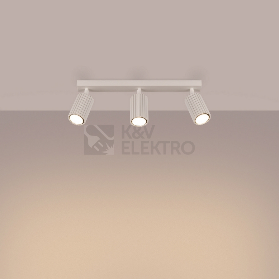 Obrázek produktu Stropní svítidlo SOLLUX KARBON 3L krémová GU10 3x10W bez žárovek SL.1600 6