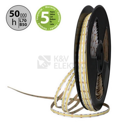 Obrázek produktu CCT LED pásek McLED 24V COB teplá+studená bílá 608LED/m 14W/m CRI90 10mm ML-127.641.90.2 1