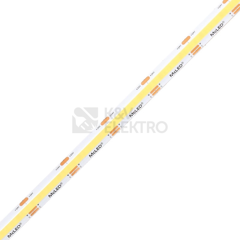 Obrázek produktu CCT LED pásek McLED 24V COB teplá+studená bílá 608LED/m 14W/m CRI90 10mm ML-127.641.90.2 2