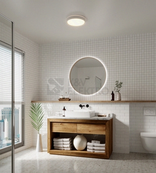 Obrázek produktu Stropní LED svítidlo NORDLUX Noxy bílé IP44 3000K/4000K 17W 2015356101 1
