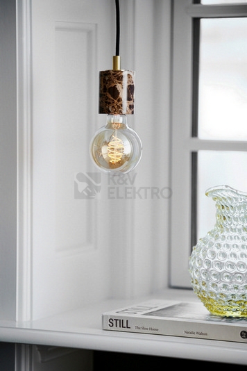 Obrázek produktu Závěsné svítidlo NORDLUX Siv E27 1x60W hnědý mramor 45883018 1
