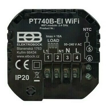 WiFi termostat ELEKTROBOCK PT740B-EI černý (obrázek 3)