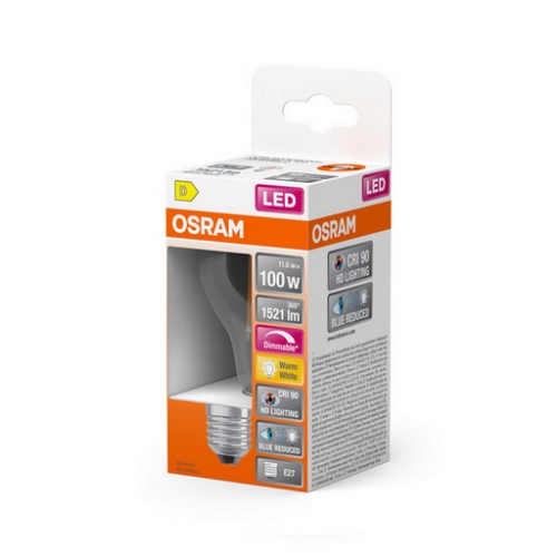 LED žárovka E27 OSRAM Filament 11W (100W) teplá bílá (2700K) stmívatelná