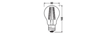 LED žárovka E27 OSRAM Filament CLA FIL 11W (100W) neutrální bílá (4000K) stmívatelná (obrázek 4)