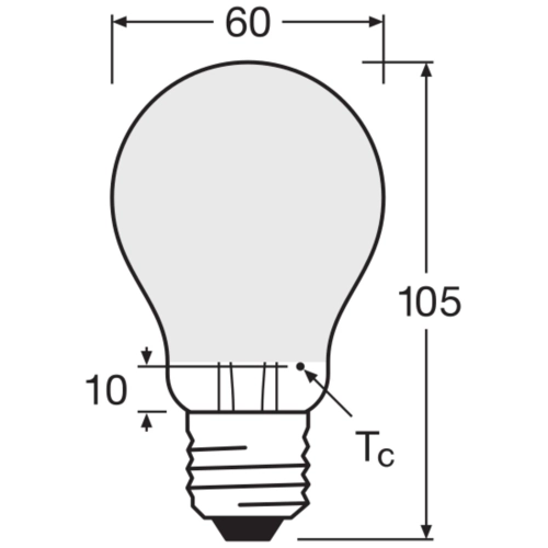 LED žárovka E27 OSRAM 5,9W (60W) neutrální bílá (4000K) stmívatelná (obrázek 6)