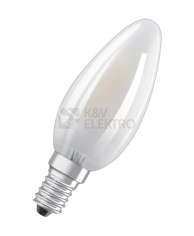 Obrázek produktu LED žárovka E14 OSRAM 3,4W (40W) neutrální bílá (4000K) stmívatelná svíčka 0
