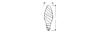 Obrázek produktu LED žárovka E14 OSRAM 3,4 (40W) teplá bílá (2700K) stmívatelná 5