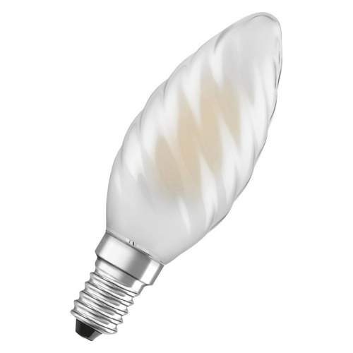 LED žárovka E14 OSRAM 3,4W (40W) neutrální bílá (4000K) stmívatelná vroubkovaná svíčka
