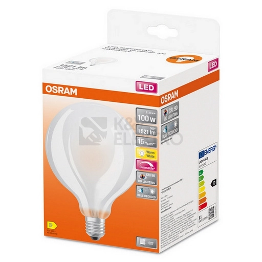 Obrázek produktu LED žárovka E27 OSRAM 11W (100W) teplá bílá (2700K) stmívatelná 1