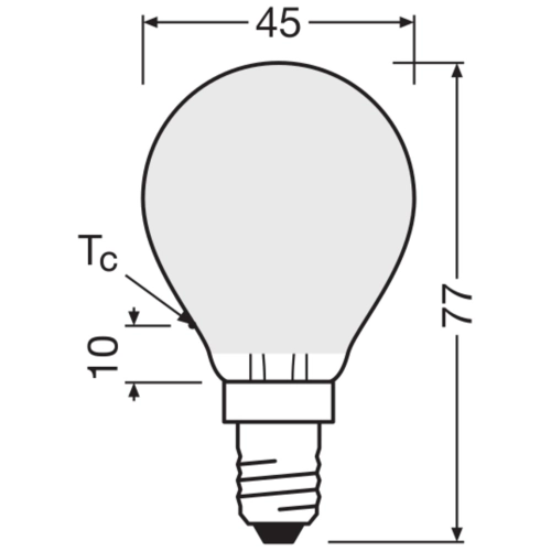 LED žárovka E14 OSRAM 3,4W (40W) neutrální bílá (4000K) stmívatelná (obrázek 6)