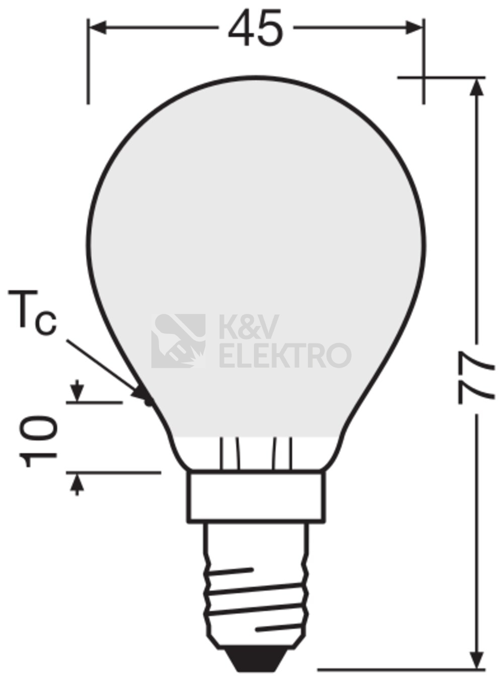 Obrázek produktu LED žárovka E14 OSRAM 3,4 (40W) neutrální bílá (4000K) stmívatelná 5
