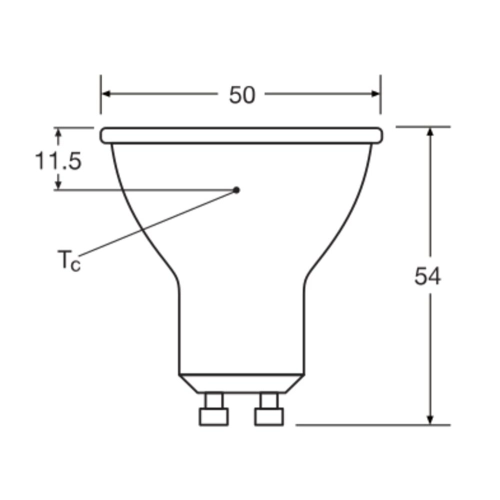 LED žárovka GU10 PAR16 OSRAM 4,7W (50W) teplá bílá (2700K) reflektor 36° stmívatelná (obrázek 5)