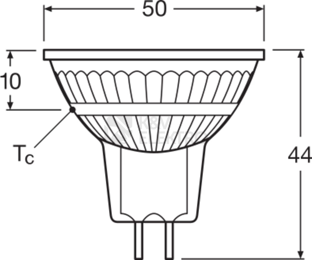 Obrázek produktu LED žárovka GU5,3 MR16 OSRAM 6,8W (50W) neutrální bílá (4000K) stmívatelná, reflektor 12V 36° 4