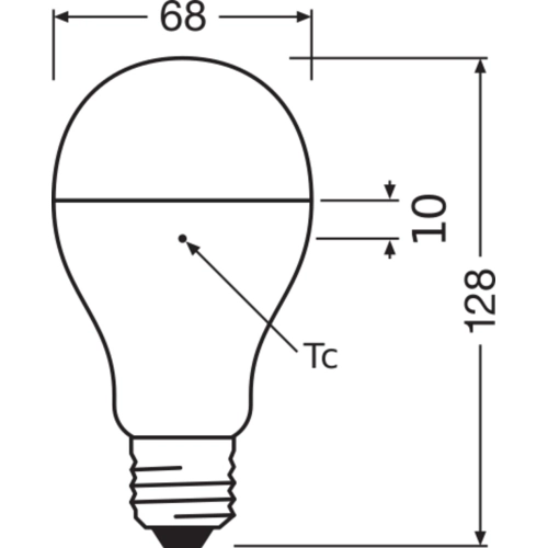 LED žárovka E27 LEDVANCE 19W (150W) teplá bílá (2700K) (obrázek 5)