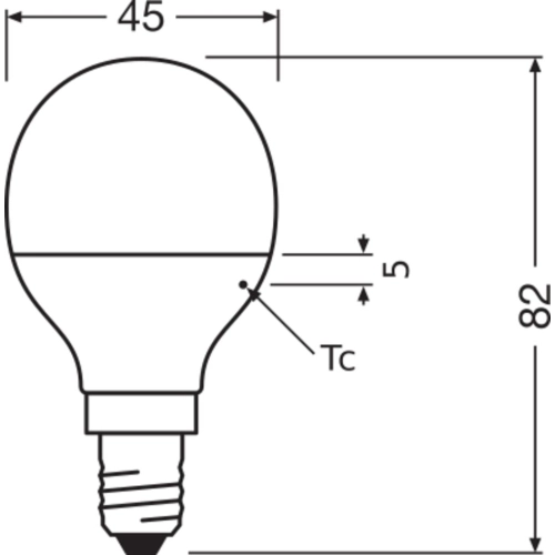 LED žárovka E14 LEDVANCE 6,5W (60W) studená bílá (6500K) (obrázek 5)
