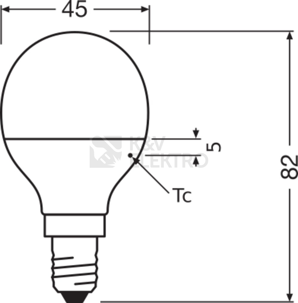 Obrázek produktu LED žárovka E14 LEDVANCE 6,5W (60W) studená bílá (6500K) 4
